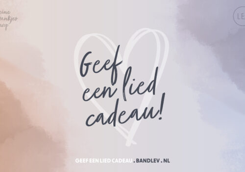Nieuw: Geef een lied cadeau!